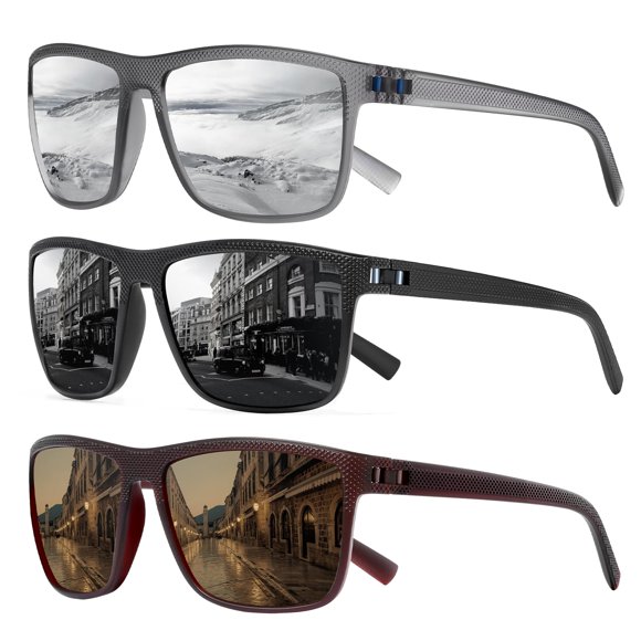 Gafas de sol TURBOPEP cuadradas polarizadas ligeras UV400