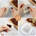 thumbnail image 4 of Spice Bags for Cooking,30PCS 5.9x7.8Inch Soup Bags with Drawstring Tea Filter Bags Cheesecloth Bags for Straining Reusable Natural Cotton Sachet/Herb Bags, 4 of 6