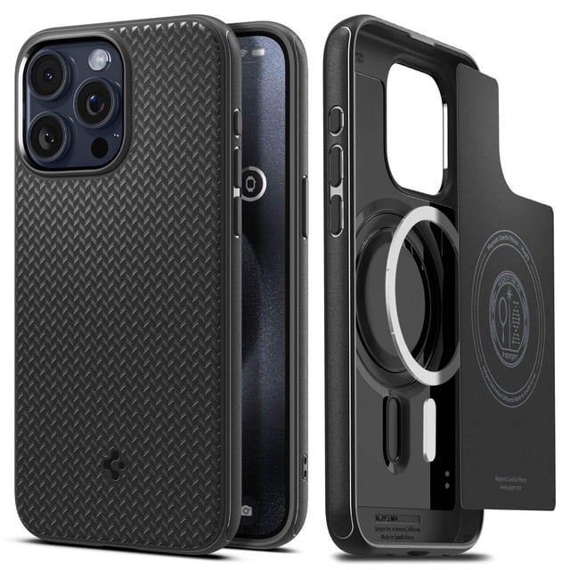 Funda para teléfono celular Spigen Mag Armor MagFit para iPhone 15 Pro Max