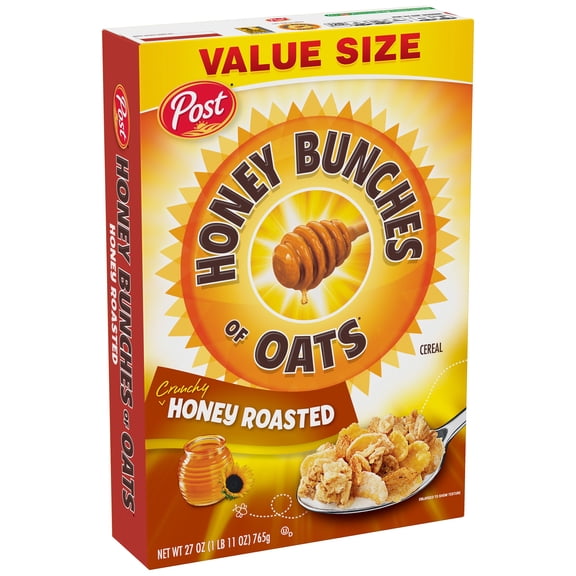 Honey Bunches Of Oats, Crunchy Honey Roasted, 27 Oz