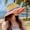 Rice bottom, variant on Handmade Straw Hat For Women, Foldable Bohemian Seaside Rainbow Color Patchwork Fisherman Hat, Sun Blocking And Face Revealing Small Tidal Basin Hat