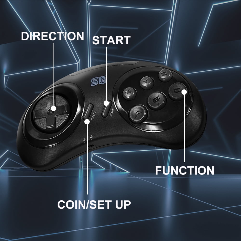 DATA FROG 16-bit Video Game Console 4K Game Stick for Sega Genesis/Mega Drive HDMI 1900+ TV Games arcade