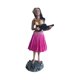thumbnail image 2 of Muñeca hawaiana para salpicadero, muñeca en miniatura para salpicadero, figura hawaiana de resina, recuerdo decorativo de 6,3 "para adorno, decoración falda roja rosa, 2 of 8