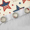 thumbnail image 4 of Manfei Vintage Stars Kitchen Curtains, July 4th Independence Day Black Out Curtains Pack of 2 (42x63 Each), Red White Blue, 4 of 6