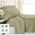 thumbnail image 4 of FBTS Prime Microfiber Deep Pocket 4 Piece Bed Sheets Set, King, Green, 4 of 9