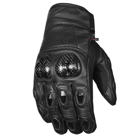 Men's Premium Cowhide Leather Motorcycle Gloves Cruising Riding Street Racing ATV Dirt Bike Motocross Palm Sliders Knuckle Armor Protected Powersports Biker Gear Glove Black XXL