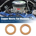 thumbnail image 2 of 50pcs 6mm Inner Diameter Copper Washers Flat Sealing Gasket Ring for Car, 2 of 5