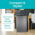 thumbnail image 4 of Black + Decker BCRK32V Compact Refrigerator Energy Star Single Door Mini Fridge with Freezer, 3.2 Cubic Ft., VCM, Gray, 4 of 7