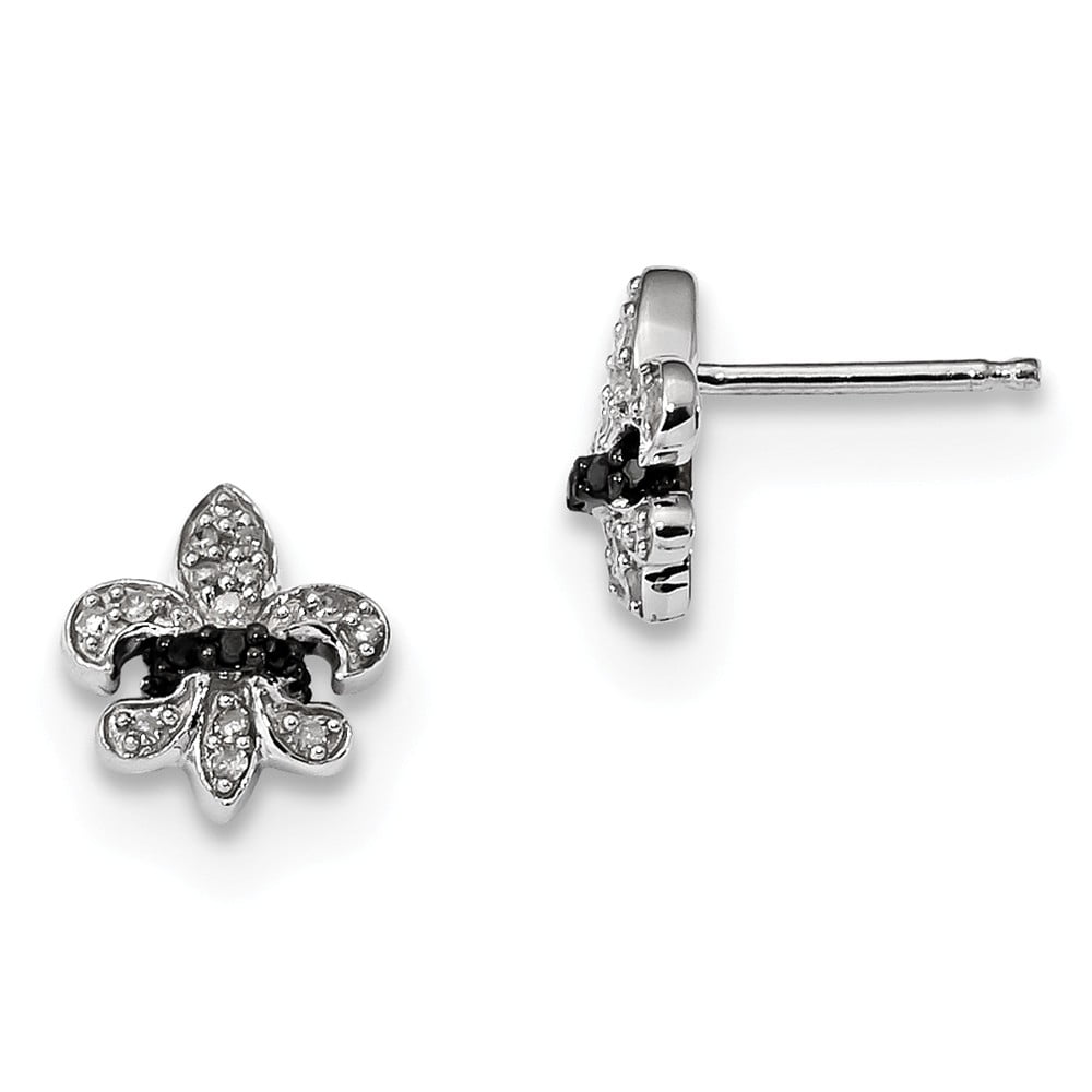Diamond2Deal 925 Sterling Silver Sun Mini Earrings