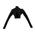 thumbnail image 3 of KLKCMS 1:6 Scale Basic Crop Tops Action Figure Clothes for 12'' Female Action Figure Black, 3 of 9