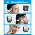 GLAKER Hair Clippers for Men Cordless 3 in 1 Versatile Hair Trimmer