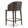 thumbnail image 4 of Home Square Upholstered Bar Stool in Midnight Brown - Set of 3, 4 of 6