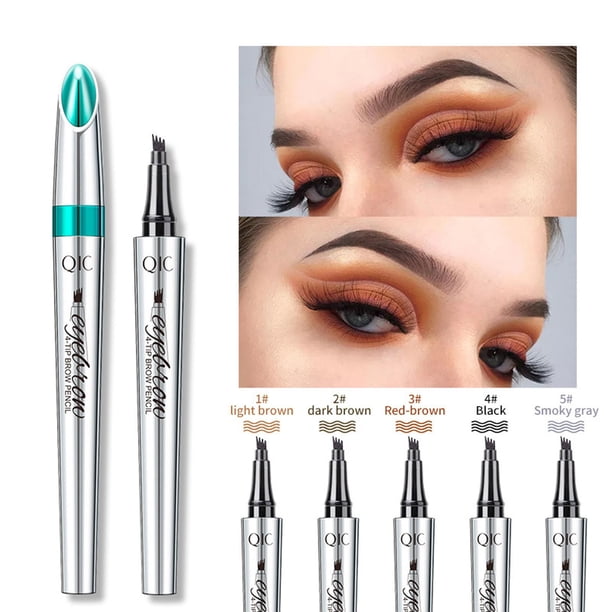 Ganfancp Eyebrow Pencil Eyebrow Microblading Pen Eyebrow Pen 4 Point Brow Pen Lift Snatch Eyebrow Makeup Long Lasting Proof Natural Eyebrow Hair1Ml Artículos En Liquidación 1X Lápiz de Cejas Quad