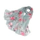 thumbnail image 2 of Minnieouse Bufanda de seda con estampado Floral para mujer, pañuelo ligero y elegante de lujo para playa, moda de verano Accesorios de disfraces Verde Gris, 2 of 6