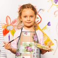 thumbnail image 3 of Pioneer Flower Floral Print Pattern Kids Aprons for Girls and Boys,Adjustable Neck Strap Toddler Aprons for Kids Cooking Baking, 3 of 7