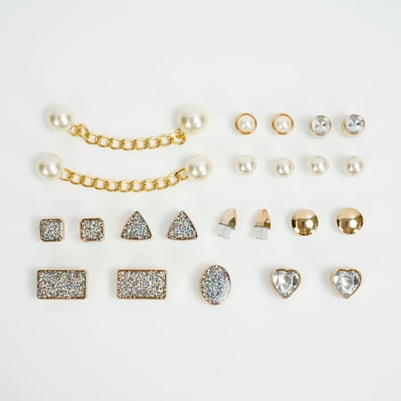

Toyella DIY Decorative Rhinestone Metal Shoe Buckle Chain Accessories Pearl set STK88XH