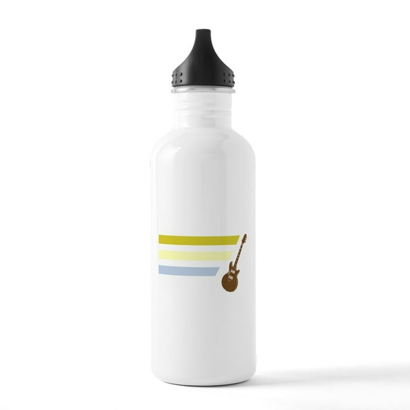 CafePress - Old School Guitar Stainless Water Bottle 1 - Stainless Steel Water Bottle, Sports Bottle, 1.0L