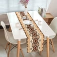 thumbnail image 2 of Boho Table Runner, Southwestern Native Tribal American Ethnic Aztec Linen Burlap Table Runners, Farmhouse Table Decor for Kitchen Dining Room Coffee Table 13 x 72 Inches, 2 of 6
