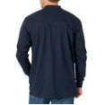 thumbnail image 2 of Wrangler Riggs Workwear Men's Flame Resistant Long Sleeve Henley Work Shirt Navy, 2 of 4