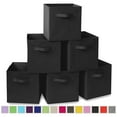 thumbnail image 1 of YOYTOO Lot de 6 Bacs de Rangement Pliables en Tissu, Paniers Organisateurs Cubes Pliables de 11 Pouces, 1 of 7