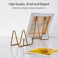 thumbnail image 3 of TOBDPYG Display Stand Plate Holder,Decorative Metal Frame Easel for Photo,Book,Tabletop Art,Pictures,Cutting Board(3 inches), 3 of 7