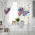 thumbnail image 5 of Fsddascl Blue Red Butterfly 4th of July Blackout Curtains for Bedroom/Living Room, Thermal Insulated Kitchen Curtains, Stars Independence Day Rustic Grommet Darkening Window Treatment 27.5"x39"x2, 5 of 6