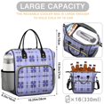 thumbnail image 5 of Blue Checkered Pattern Insulated Leakproof Lunch Box for Women, Large Lunch Bag for Tween Teen Adult, Loncheras Para Mujer for Work Beach Travel Picnic Camping, 5 of 6