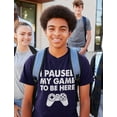 thumbnail image 6 of Unisex Gamer Kids Shirt - Unique Gift for Gaming Enthusiasts - Video Game, XS, Navy, 6 of 7