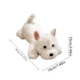 thumbnail image 3 of Vallivelle 15.4" West Highland Terrier Plush Toy - White Realistic Stuffed Dog Doll with Lifelike Westie Styling, Soft Fur & PP Cotton Filling - White Dog Plush for Dog Lovers, Kids, Birthday Gifts, 3 of 8