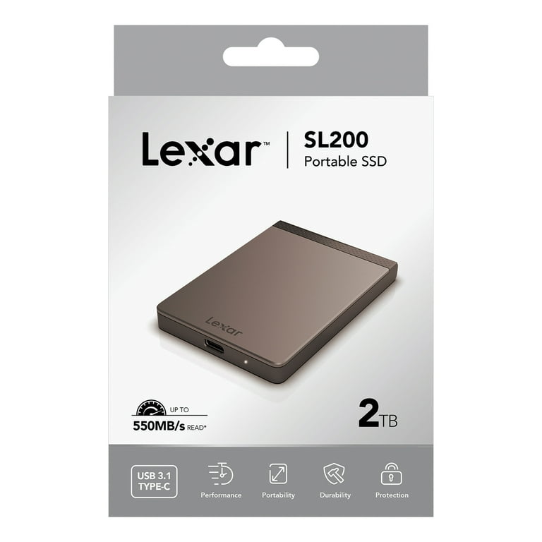 Lexar LSL200X002T-RNNNU SL200 Portable Solid-State Drive (2 TB)