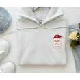 thumbnail image 2 of Embroidered Santa Sweatshirt, Vintage Santa Sweatshirt, Retro Christmas Santa, Holiday Clothing Women, Christmas Sweatshirt for Woman, 2 of 5