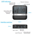 thumbnail image 3 of Adaptador Bluetooth Transmisor receptor compatible con Bluetooth TX200 Adaptador de baja latencia AptX Tmvgtek Para estrenar, 3 of 8