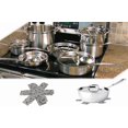 thumbnail image 2 of Pot and Pan Protector 9pcs, Non-Slip Pot Protectors Separators and Protect Surfaces of Cookware Pan and Pot, Gray, 3 Sizes, 2 of 7