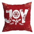 thumbnail image 5 of Bobasndm 4Pcs Christmas Pillow Cover 18 x 18 Inches, Christmas Theme Series Letter Print Winter Red Pillowcase, Decorative Pillow Covers for Home Sofa Christmas Decor, 5 of 9