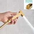 thumbnail image 2 of Bidet Sprayer For Hot And Cold Water, Solid Brass Ensures Corrosion Resistance, Anti-Leaking Design For Safe Usage, Multiple Purpose From Personal Hygiene To Pet Washing, Easy, 2 of 5