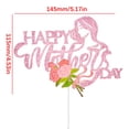 thumbnail image 3 of Cake Topper Happy Glitter Cake Decoration Acrylic Cake Insert With Heart Gold Party Supplies Mommy Cake Picks, 3 of 8