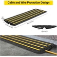 thumbnail image 4 of 110000 Lbs 4FT Rubber Driveway Ramp 2.4 In Rise Heavy Duty Curb Ramp for Garage Sidewalk Cars Trucks and Wheelchairs, 4 of 7