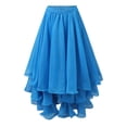 thumbnail image 5 of Easter Carnival Elegant Flowy Chiffon Tiered High Slit Belly Dance Performance Wrap Skirt For Carnival Shows And Stage, 5 of 8