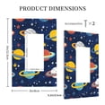 thumbnail image 3 of Rocae Planets and Stars for Decorator Light Switch or Receptacle Outlet Wall Plate,Polycarbonate Thermoplastic-Style U, 3 of 6