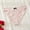 Pink, variant on Women's Sexy Satin Panties Lace Silk Underwear Luxury Low Waist Side Tie Panty Breathable String Bikini Briefs