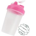 thumbnail image 1 of Botella de batido de 400ML, botella de proteína de plástico, hervidor de agua para Fitness, taza deportiva sin BPA, color rosa, 1 of 5