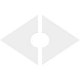 thumbnail image 4 of 10"W x 6 5/8"H x 2"ID x 3 1/2"C x 1"P Diamond Architectural Grade PVC Contemporary Ceiling Medallion, Two Piece, 4 of 11