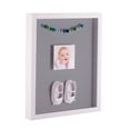 thumbnail image 2 of ArtToFrames 11x17 Inch Shadow Box Picture Frame, with a Satin White 1 Wide Shadowbox frame and Silver Mat Backing (4655), 2 of 7