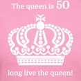 thumbnail image 3 of CafePress - The Queen Is 50 Long Live The T Shirt - Women's Traditional Fit Dark T-Shirt, 3 of 4