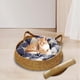thumbnail image 1 of Cama para gatos, nido con cojín extraíble, salón para gatos, cómodo tablero rascador para gatos, casa para mascotas para perros pequeños, cachorros y Almohada Azul 43x14cm Yinane Salón de camas para gatos, 1 of 8