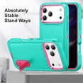 thumbnail image 5 of for iPhone 17 Pro Case, iPhone 17 Pro Phone Case with Built in Kickstand, Shockproof/Dustproof/Drop Proof Heavy Duty Military-Grade Rugged Protective Cover for iPhone 17 Pro,Green,For iPhone 17 Pro, 5 of 8