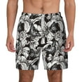 thumbnail image 2 of Goofa Lilies Flowers Printed Men's Swim Trunks Board Shorts Quick Dry Mens Swimming Trunks with Compression Liner,Breathable Fit Hawaii Beach Shorts-Medium, 2 of 9