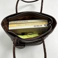 thumbnail image 4 of WeaveCC Women's Woven Leather Tote Bag Large Capacity Shoulder Handbag with Hanging Tag Multiple Colors, 4 of 6