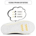 thumbnail image 5 of Kushyshoo Kids Canvas Sneakers White High-Top Children Walking Shoes 12M, 5 of 6