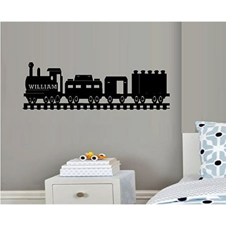 Decal ~ Train #5 (CUSTOM NAME) ~ Wall Decal 10